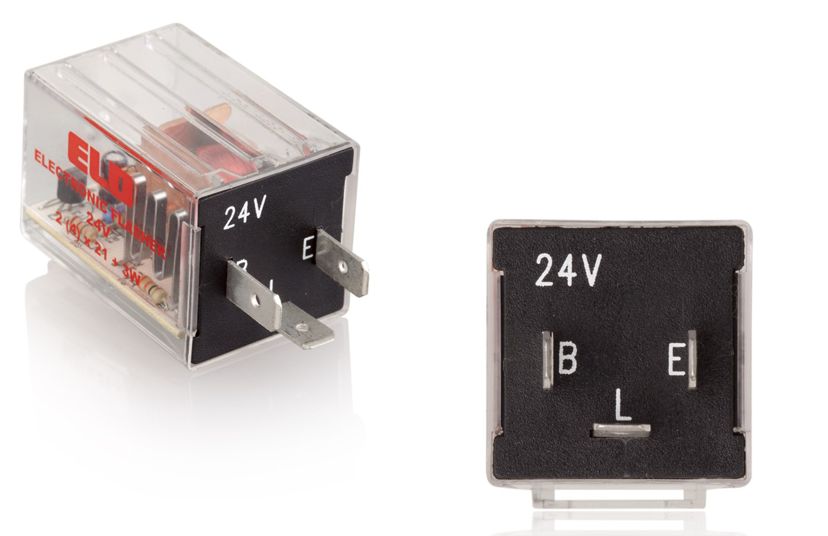 ELECTRONIC FLASHER 24V (B, L, E) w/ LAMP OUTAGE DETECTION